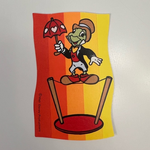 Vintage Disney Valentines 1970s Mickey Donald Pluto Jiminy Cricket Goofy 70s - Picture 9 of 15